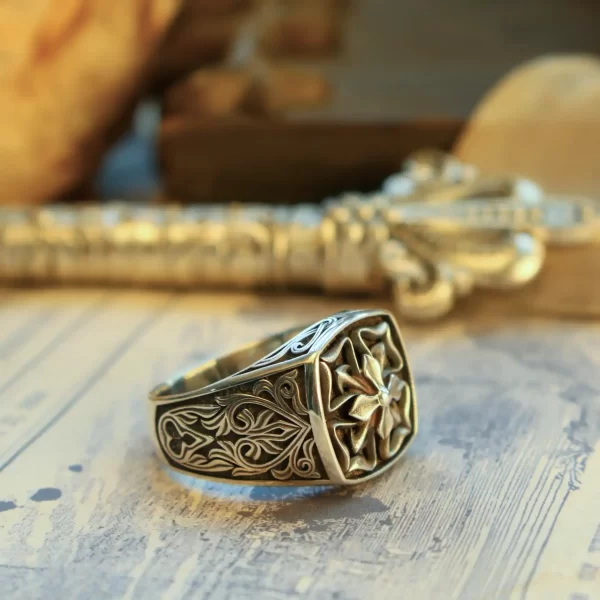 Introducing the exquisite Silveringdom Matching Rings collection, featuring a stunning dark silver ring adorned with a meticulously crafted four-leaf clover design. This elegant piece symbolizes luck and prosperity, making it a perfect choice for couples seeking a meaningful connection. The intricate patterns etched into the band highlight the exceptional craftsmanship, while the oxidized finish adds a touch of vintage charm. Ideal for both men and women, these matching rings are a testament to timeless style and enduring love. Embrace the beauty and significance of the four-leaf clover with Silveringdom’s unique and sophisticated jewelry, designed to celebrate your special bond.