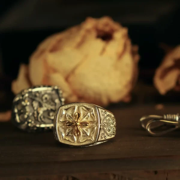 Discover the enchanting allure of Silveringdom with these exquisite matching rings. Each ring features a delicate four-leaf clover design, symbolizing luck and prosperity. Crafted in light silver, these rings showcase a harmonious blend of elegance and sophistication. The intricate details and fine craftsmanship highlight the beauty of the four-leaf clover, making these rings a perfect symbol of unity and love. Whether worn as a statement piece or a cherished gift, these matching rings from Silveringdom are sure to captivate and inspire. Embrace the charm and grace of these light silver rings, and let the four-leaf clover bring a touch of magic to your jewelry collection.