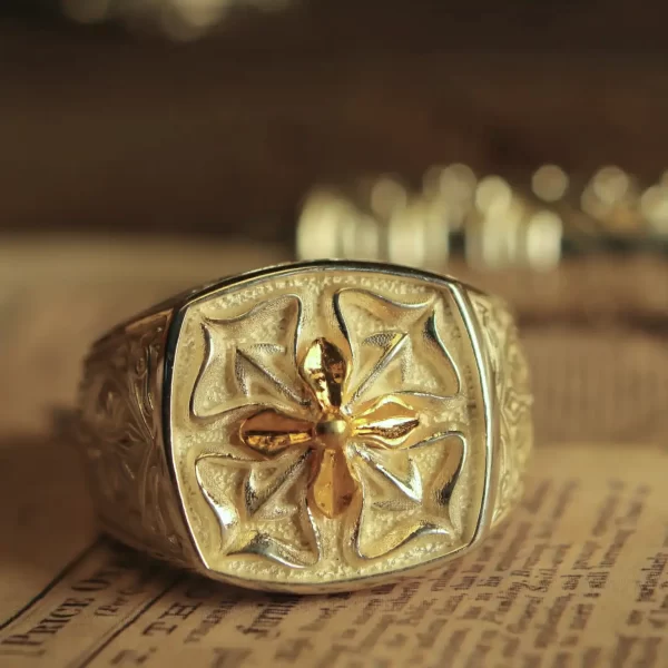 In the enchanting realm of Silveringdom, these matching rings crafted in light silver exude timeless elegance. Each ring features a delicate four-leaf clover design, symbolizing luck and prosperity. The intricate engravings on the bands highlight the meticulous craftsmanship, making these rings a perfect pair for those who cherish both beauty and meaning. The light silver hue adds a touch of sophistication, ensuring these rings stand out as a testament to enduring love and fortune. Whether worn together or separately, these matching rings from Silveringdom are a beautiful reminder of the small treasures that bring joy and luck into our lives.